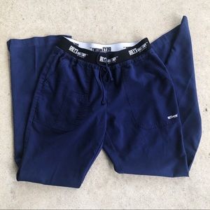 Grey's Anatomy Scrub Pants // small // indigo